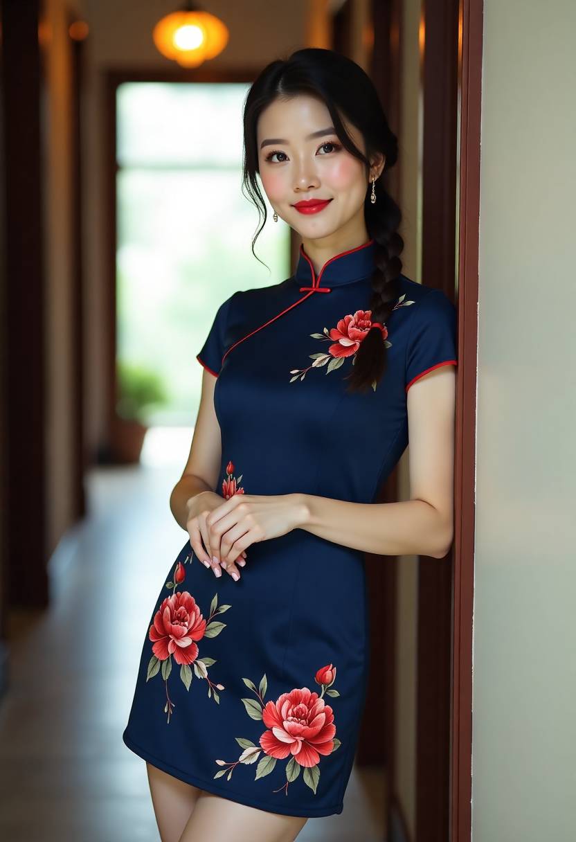 放学后师生一同走过操场